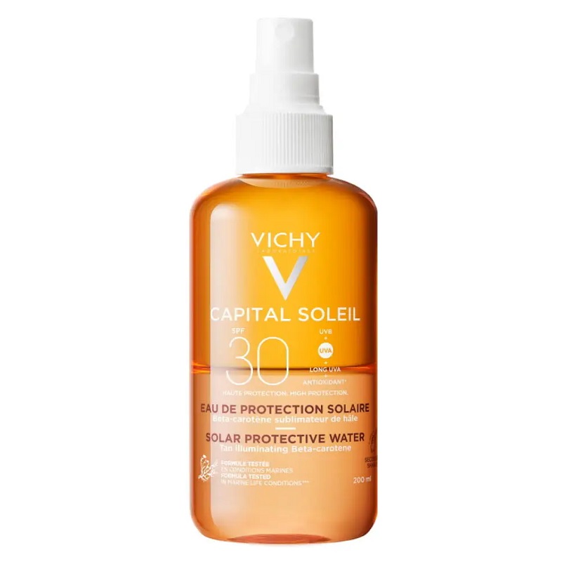 Vichy Capital Soleil Спрей солнцезащитный двухфазный Активатор загара SPF30 200 мл