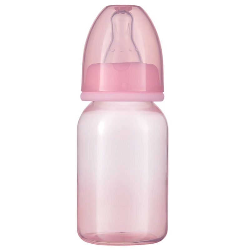 Пома Бутылочка (ПП) с молочной соской (силикон, медленный поток) 140 мл 0 мес+ арт.8210 1 шт 