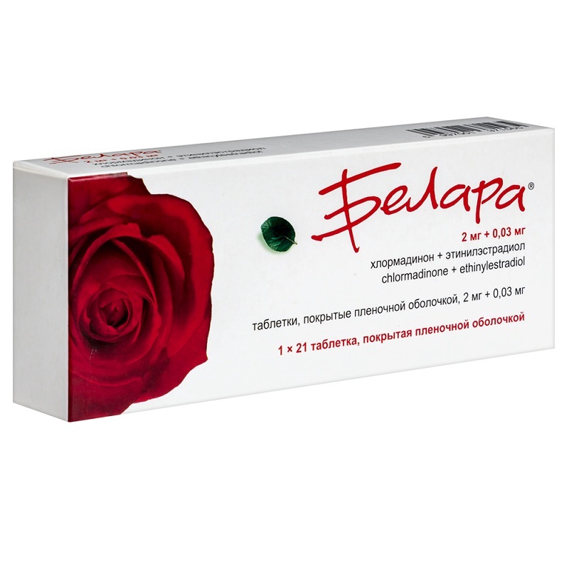 БЕЛАРА (таб. п/п об. 2мг/0,03мг  №21х1)