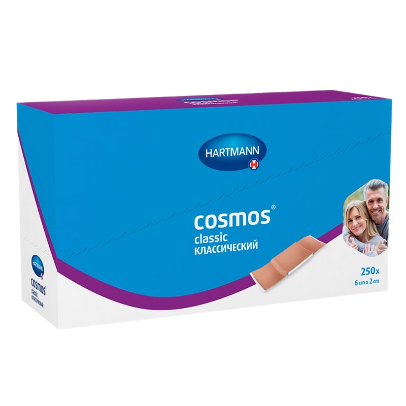Пластырь (Cosmos® classic (КЛАССИЧЕСКИЙ) нестер.  размеры 6 см х 2 см №250)