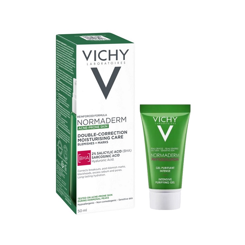 Vichy Набор Normaderm Уход матир.против несовершенств 50 мл+Phytosolution Гель д/умывания очищ.15мл