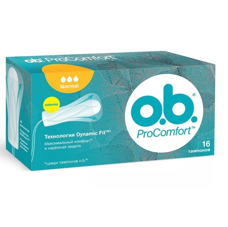 O.B. Pro Comfort Normal Тампоны женские гигиенические 16 шт