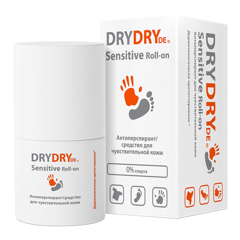 Средство DRY DRY DE Sensitive/ДРАЙ ДРАЙ ДЕ Сенситив Антиперспирант д/чувствительной кожи 50 мл