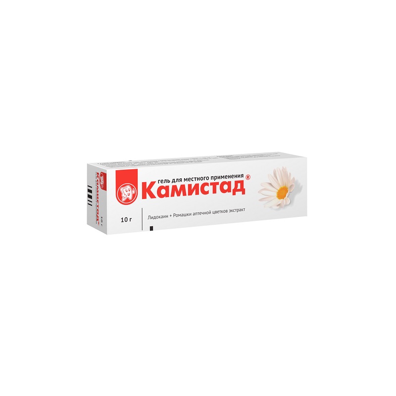 КАМИСТАД®  (гель для местного применения 20 мг/г+185 мг/г туба 10 г №1)