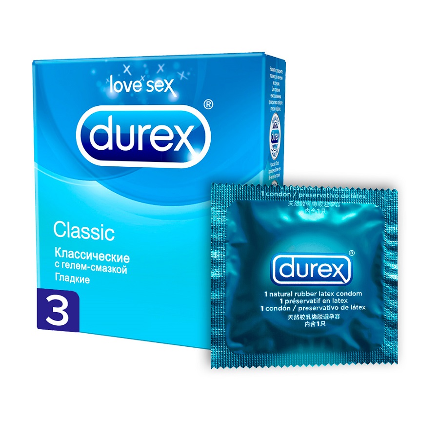 Durex Презервативы Classic классические 3 шт