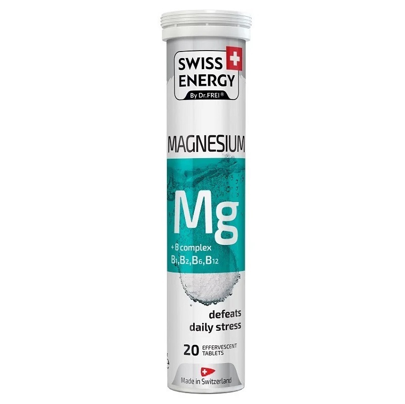 SWISS ENERGY (БАД) (Магний + В комплекс Magnesium+ B complex  табл. шип. 4 г №20)