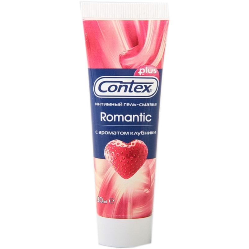 Contex Гель-лубрикант Romantic plus с ароматом клубники 30мл