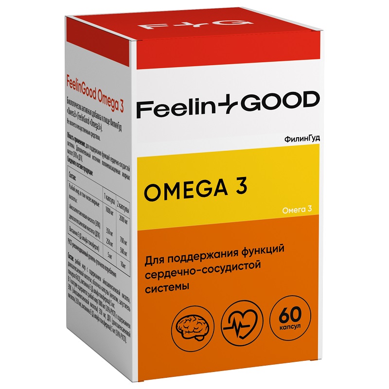 FeelinGood Омега-3 1000мг, 60 капсул