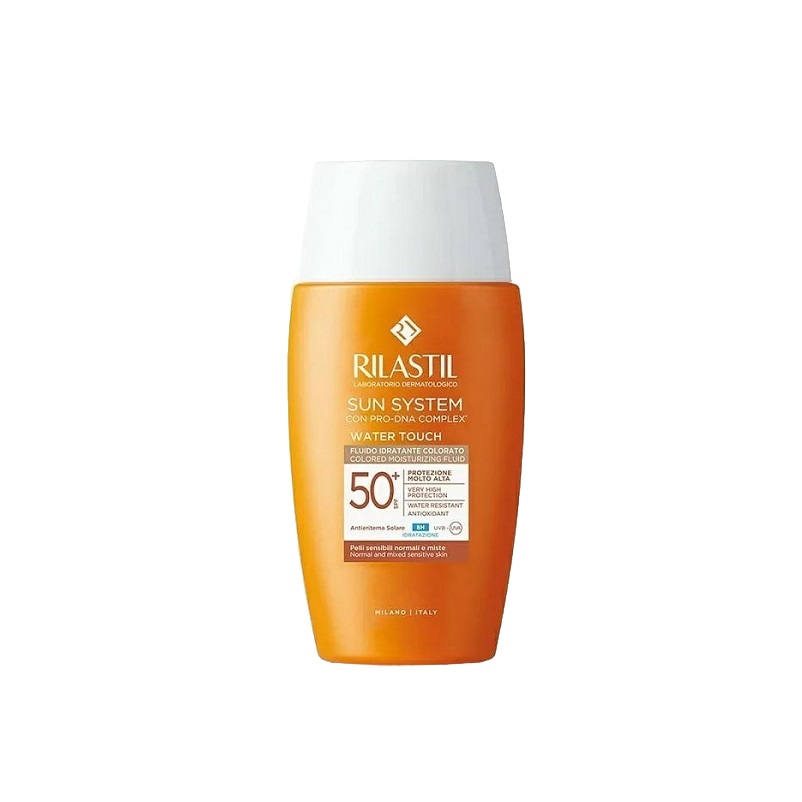 RILASTIL Sun System Water Touch Флюид солнцезащитный увлажняющий тонирующий SPF 50+ 50 мл