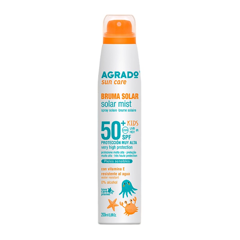 AGRADO Мист солнцезащитный детский Kids SPF50+ 200 мл 