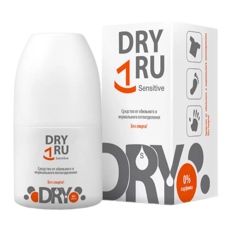 Средство DRYRU Sensitive(ДРАЙРУ Сенситив) от обильного и нормального потоотделения 50 мл