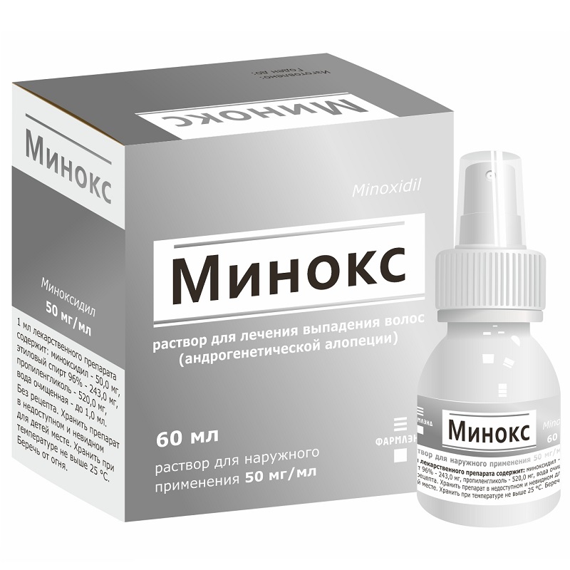 МИНОКС (р-р д/наруж.прим. 50 мг/мл фл. 60 мл №1)