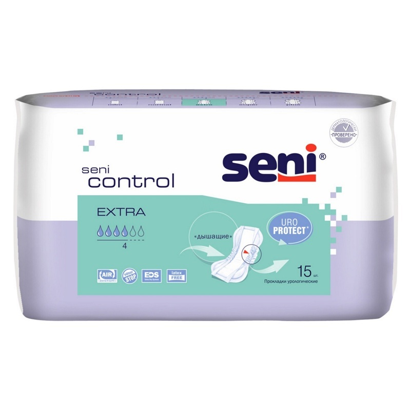Seni CONTROL Прокладки урологические в размере EXTRA №15 