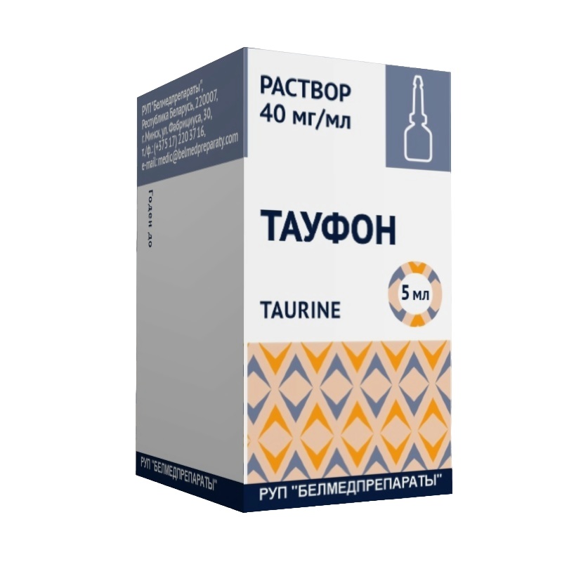ТАУФОН (р-р (капли глазные) 40 мг/мл во фл. 5мл в комплекте  с крышками-капельницами №1)