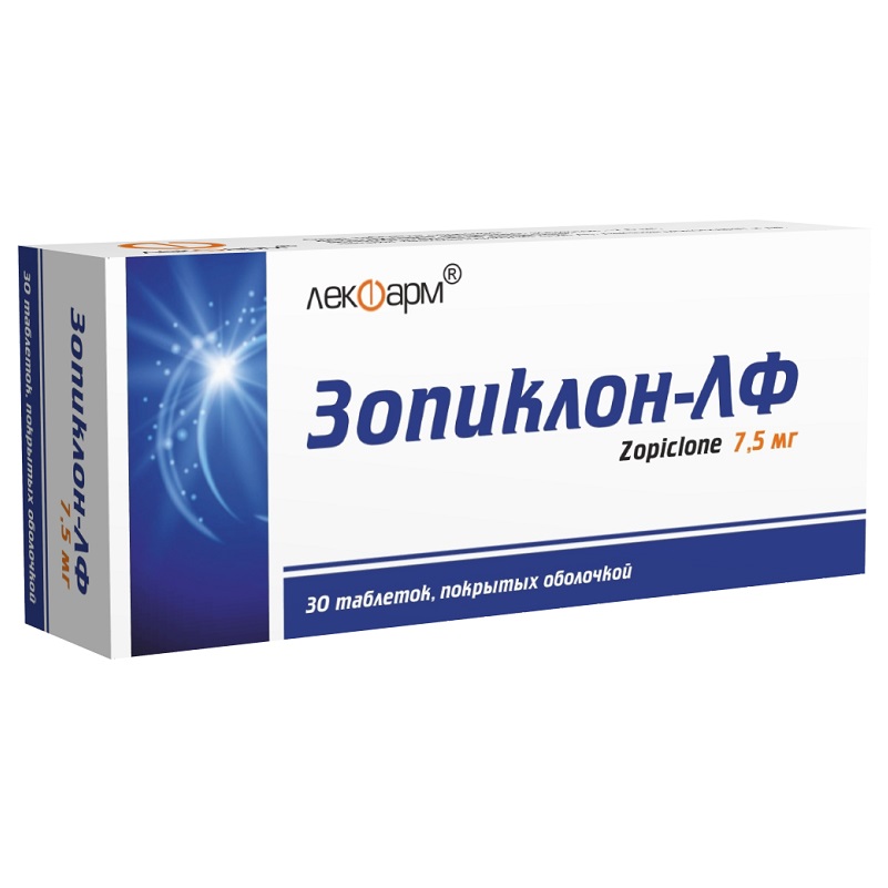 ЗОПИКЛОН-ЛФ (табл.п.о. 7,5 мг  №10х3)