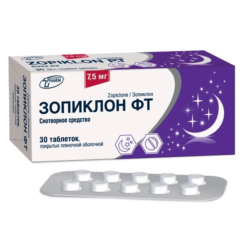 ЗОПИКЛОН-ФТ (таб. п/п об. 7,5 мг  №30)