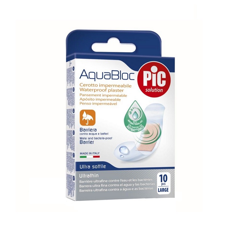 Пластырь (мед. Aquabloc водонепрон. с антибактер. подушечкой  25мм х 72мм №10)
