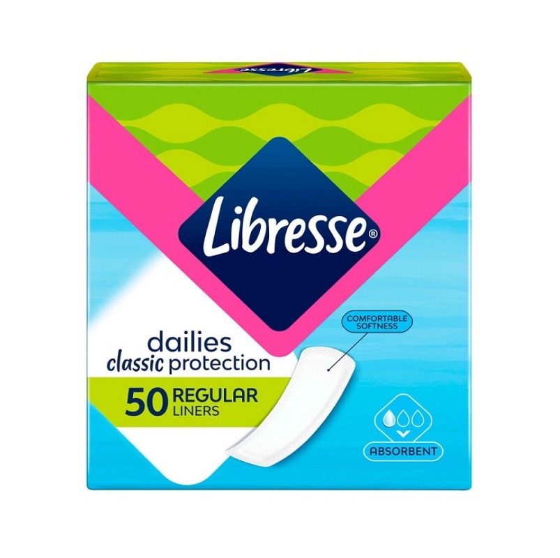 Libresse Dailies classic protection regular Прокладки женские гигиенические ежедневные арт.4264-28 №50 