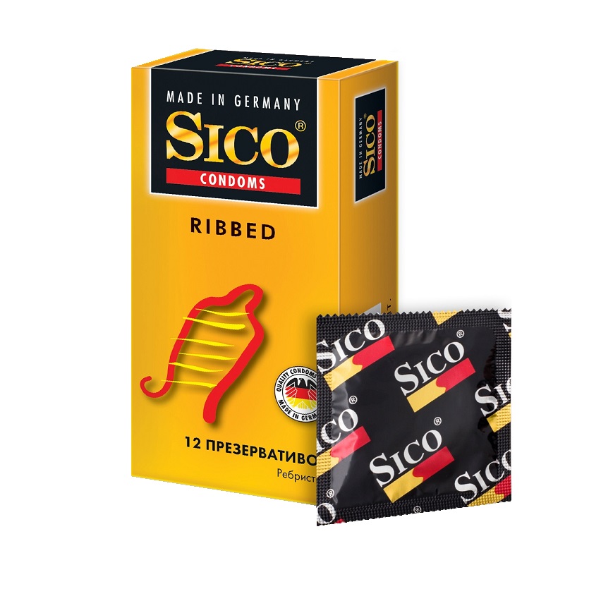 Sico Ribbed Презервативы ребристые 12шт