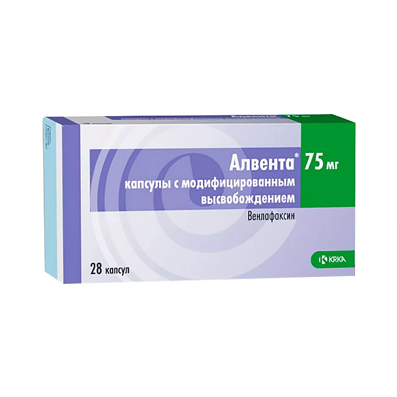 АЛВЕНТА (капсулы с модифицированным высвобождением 75 мг  №14х2)
