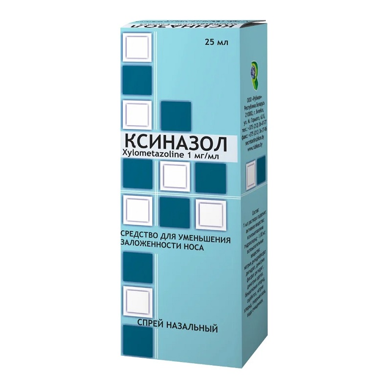 КСИНАЗОЛ (спрей назальный 1 мг/мл фл. 25 мл №1)